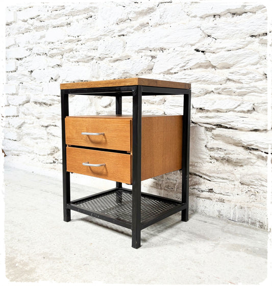 Meuble d'Appoint Table de Chevet Vintage Moderniste
