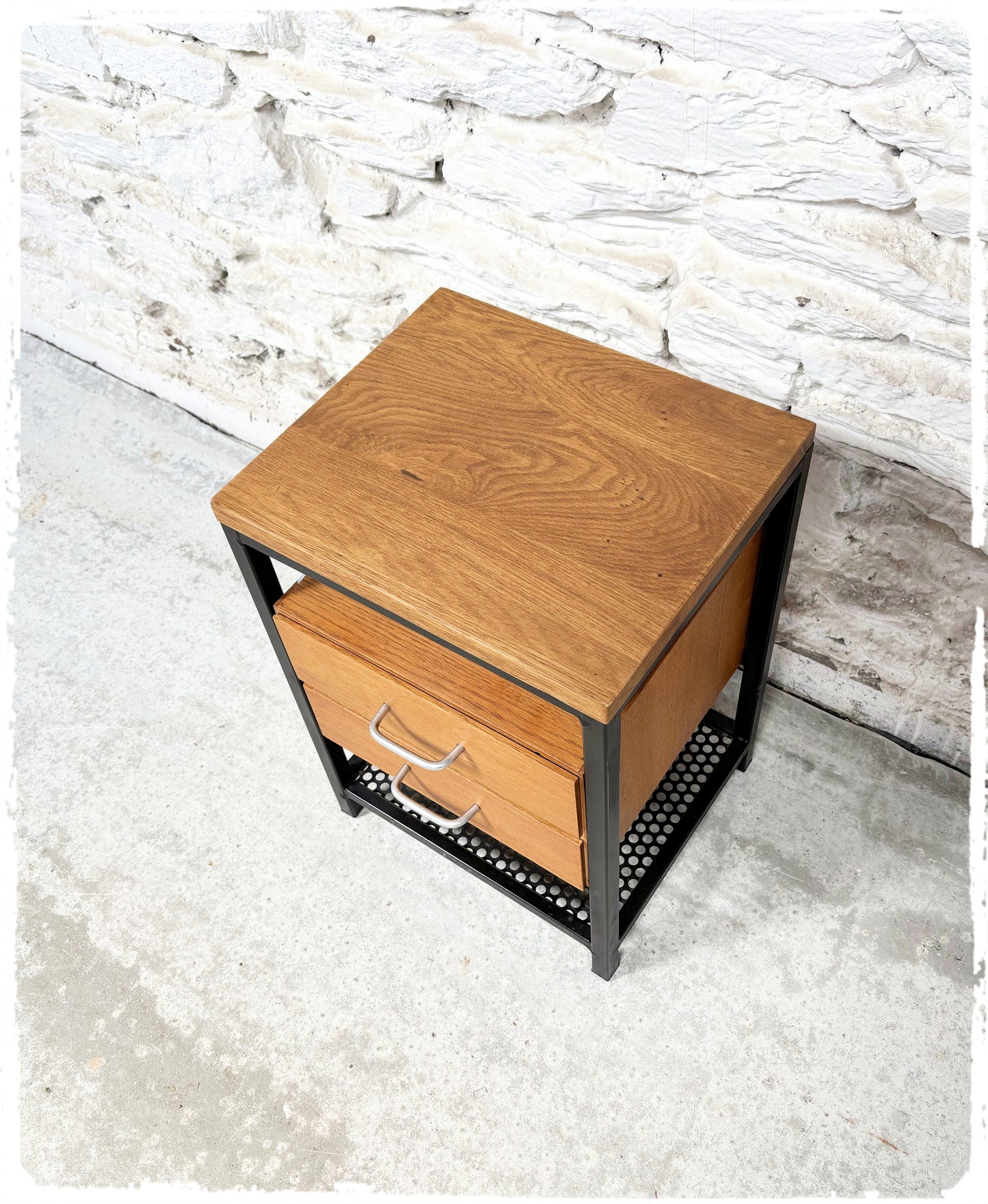 Meuble d'Appoint Table de Chevet Vintage Moderniste