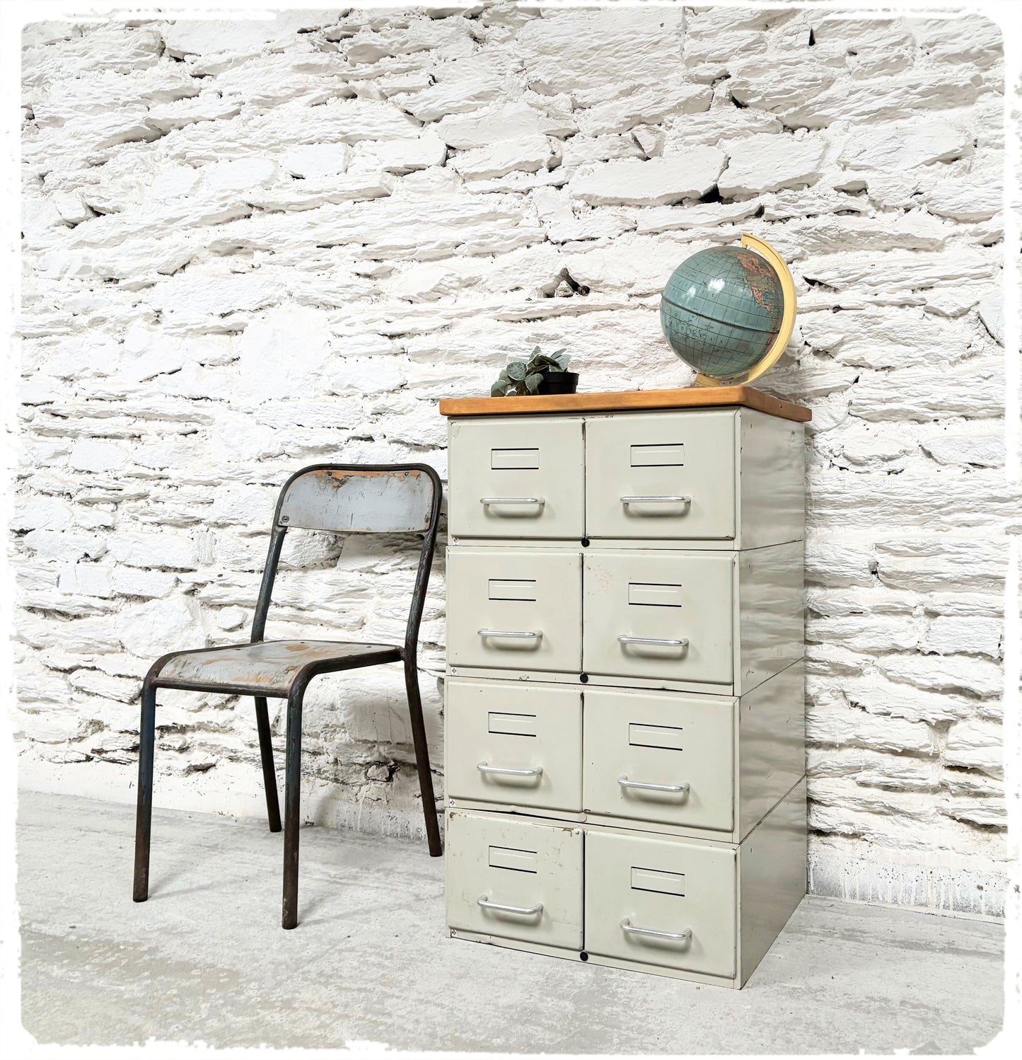 Meuble de Métier D'atelier Vintage Flambo