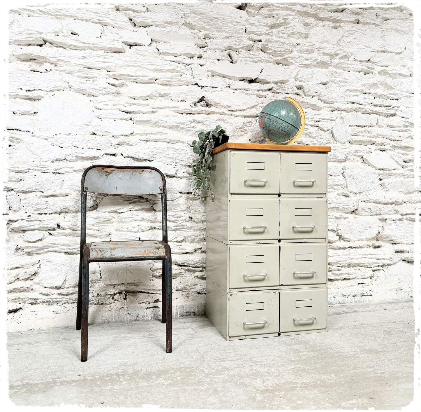 Meuble de Métier D'atelier Vintage Flambo