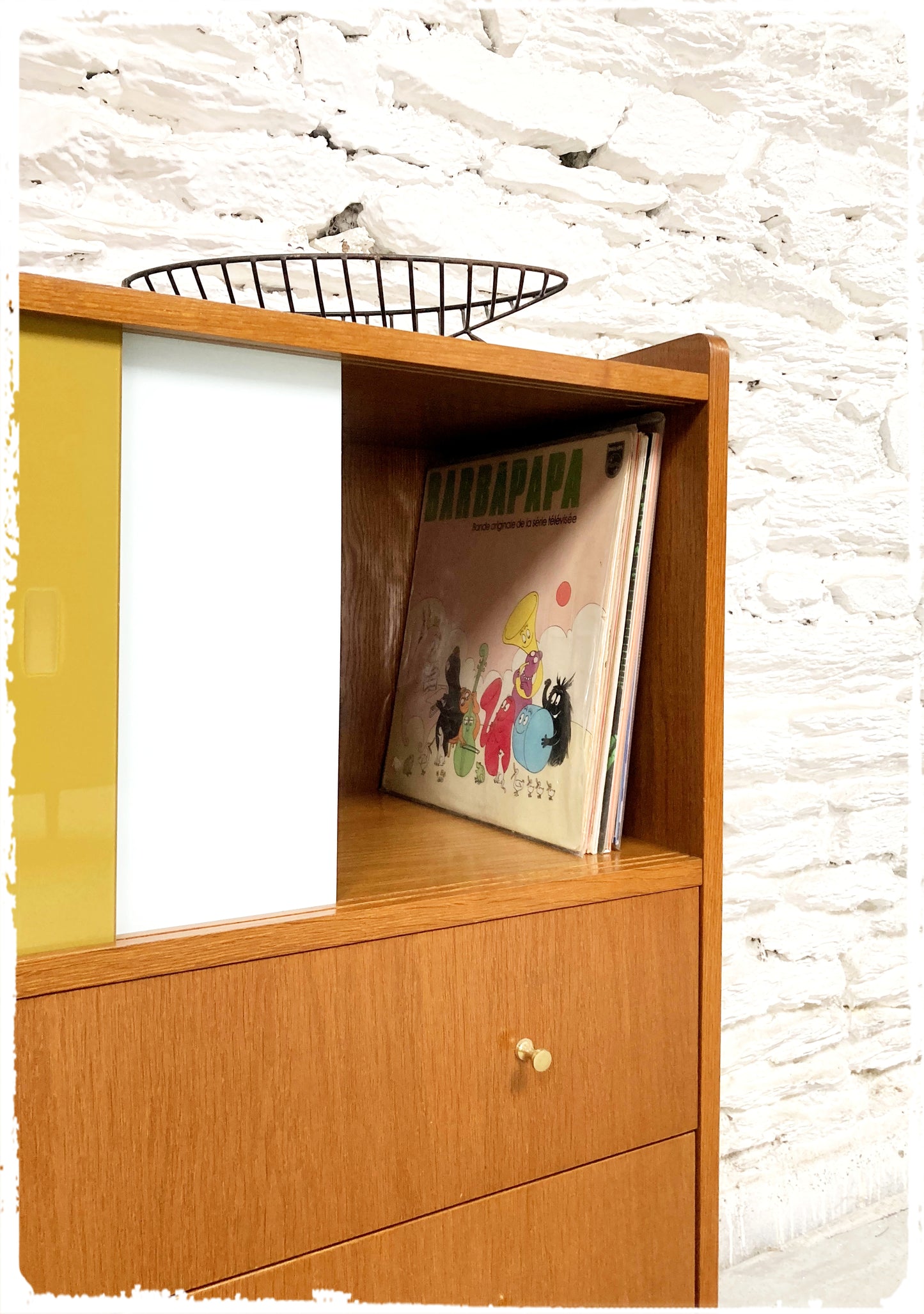 Meuble Hi-fi Rangement Vintage Pieds Compas