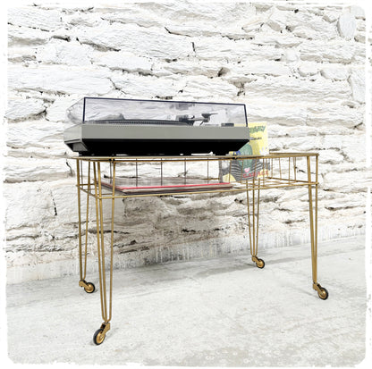 Meuble Hifi Desserte Vintage Pieds Eiffel Doré