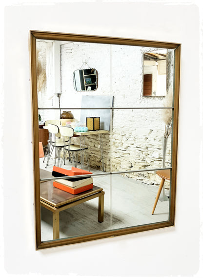 Miroir Bistrot Vintage Doré