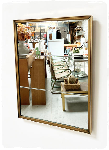 Miroir Bistrot Vintage Doré