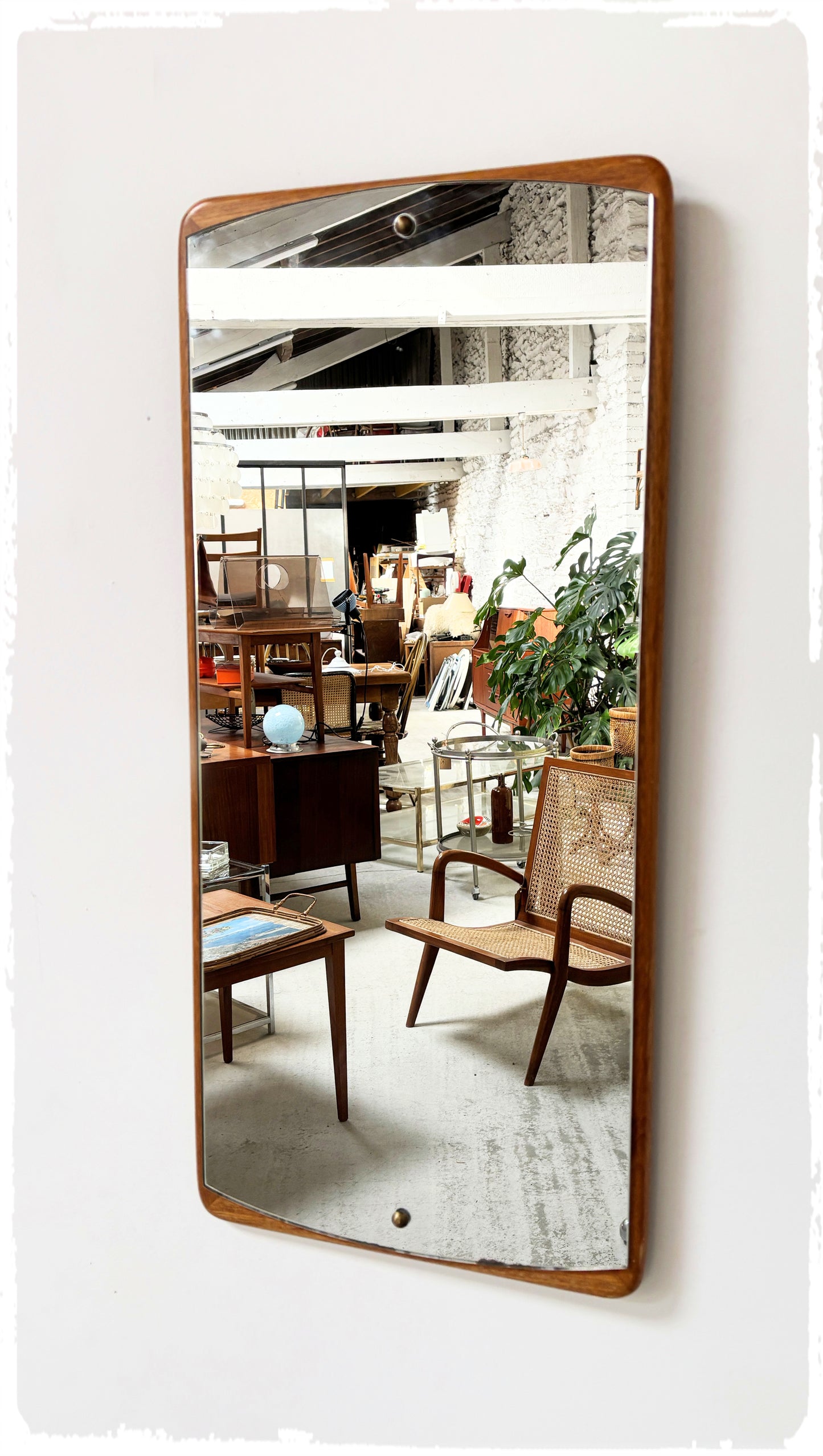 Grand Miroir Vintage en Teck