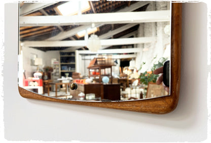 Grand Miroir Vintage en Teck