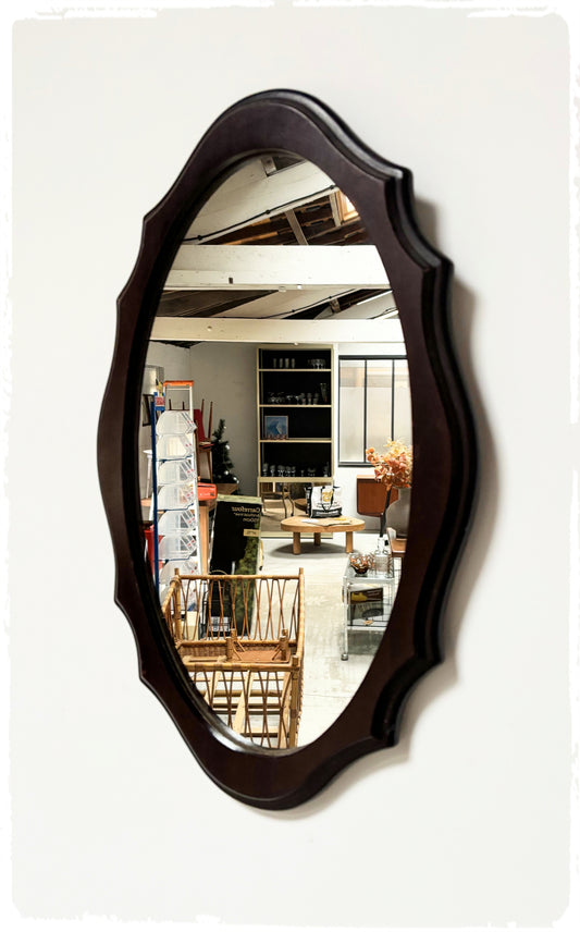 Miroir Vintage Années 60 en Bois