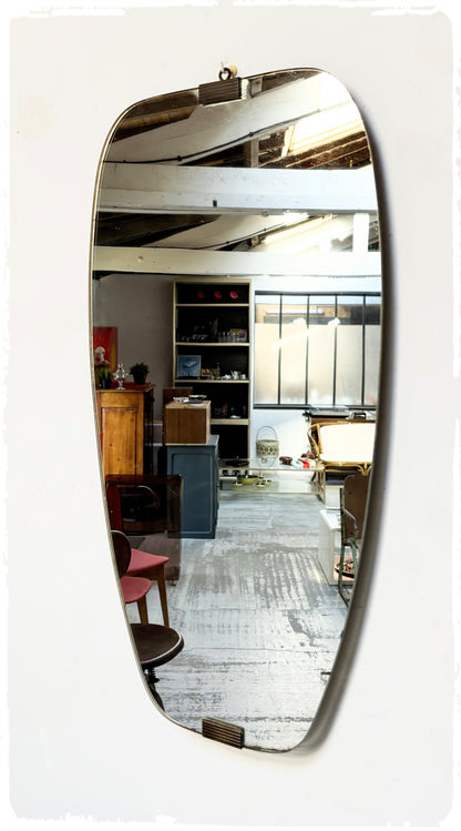 Miroir Vintage Moderniste Rétroviseur Années 60