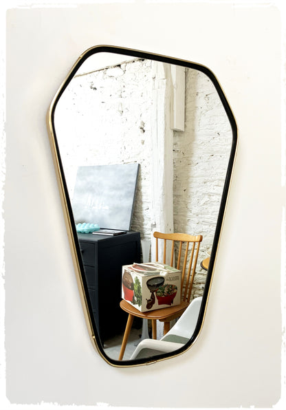 Miroir Vintage Moderniste Forme Libre Rétroviseur Hexagonale
