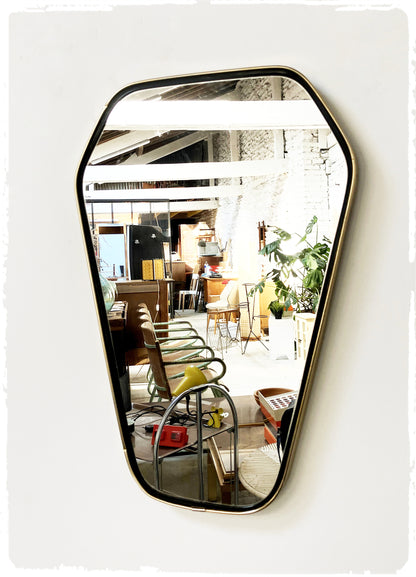 Miroir Vintage Moderniste Forme Libre Rétroviseur Hexagonale