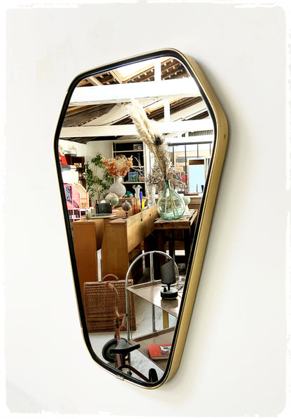 Miroir Vintage Moderniste Forme Libre Rétroviseur Hexagonale