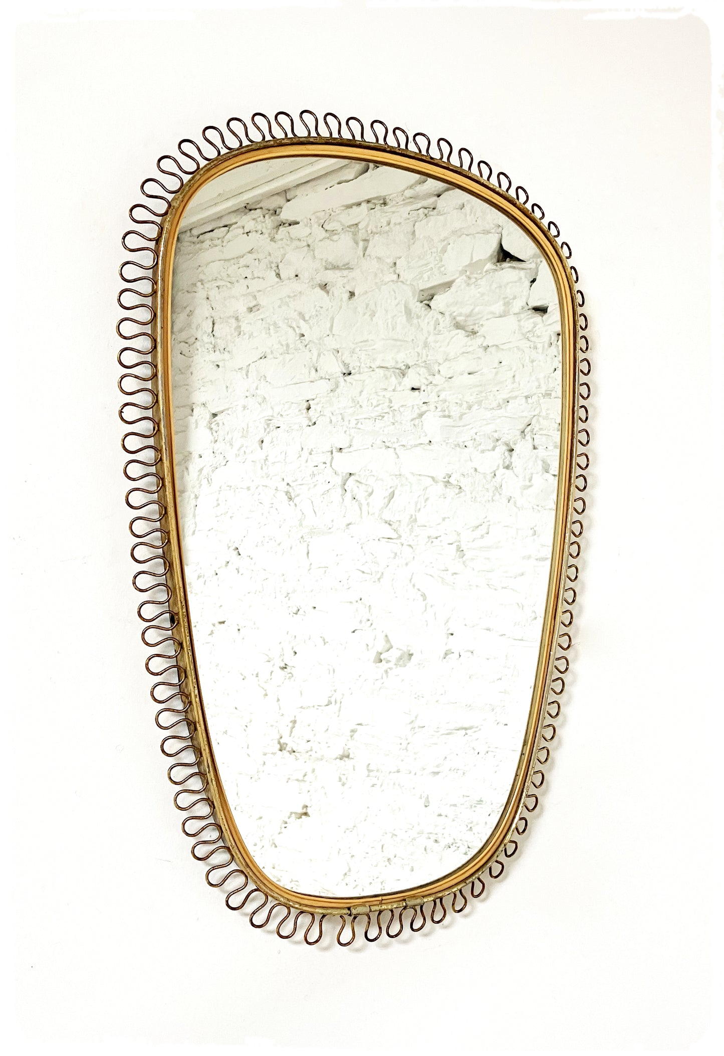 Miroir Vintage Moderniste Forme Libre Rétroviseur Josef Frank Svenskt Tenn