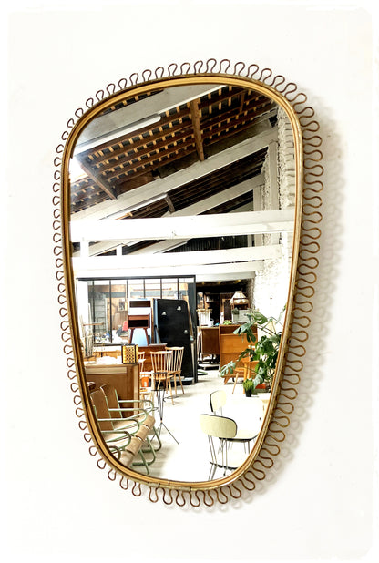 Miroir Vintage Moderniste Forme Libre Rétroviseur Josef Frank Svenskt Tenn