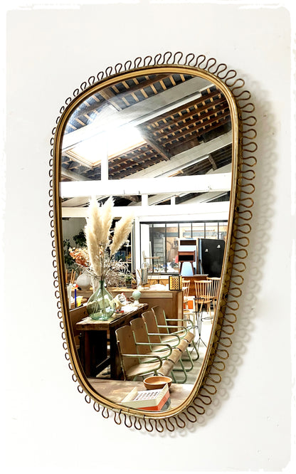 Miroir Vintage Moderniste Forme Libre Rétroviseur Josef Frank Svenskt Tenn