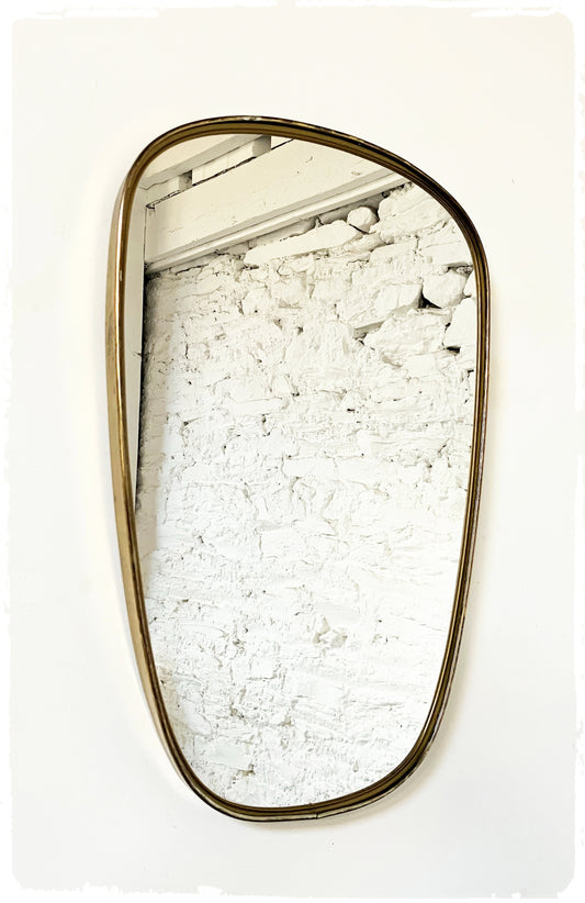 Miroir Vintage Moderniste Forme Libre Rétroviseur