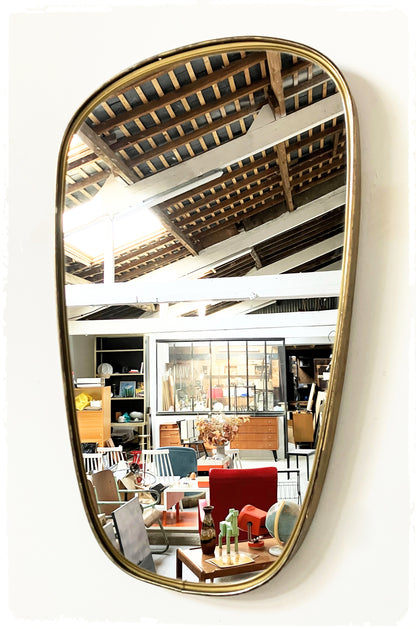 Miroir Vintage Moderniste Forme Libre Rétroviseur
