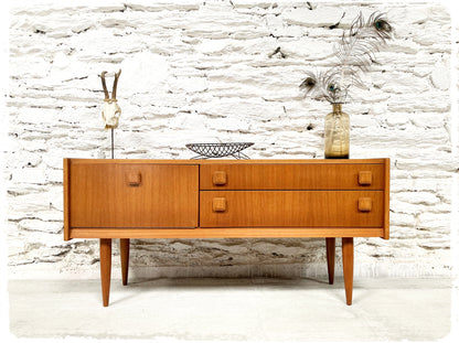 Petite Enfilade Basse Vintage Style Scandinave en Teck