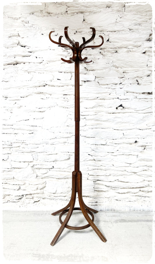 Porte Manteaux Bistrot Perroquet Vintage Baumann Chêne Moyen