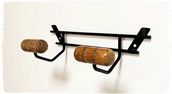 Porte Manteaux Mural Vintage 2 Patères Années 50