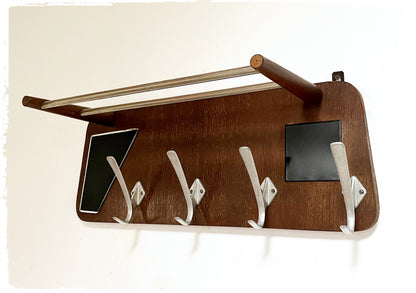 Porte Manteaux Vestiaire Mural Vintage Moderniste