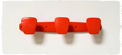 Porte Manteaux Vintage Orange Années 70 POLA 3 Patères