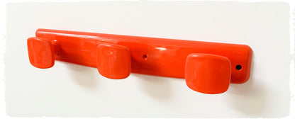 Porte Manteaux Vintage Orange Années 70 SYLA 3 Patères