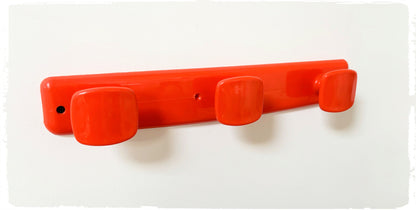Porte Manteaux Vintage Orange Années 70 SYLA 3 Patères