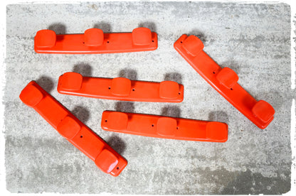 Porte Manteaux Vintage Orange Années 70 SYLA 3 Patères