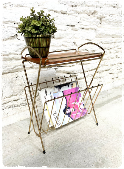 Porte Revues Bout de Canapé Vintage Moderniste