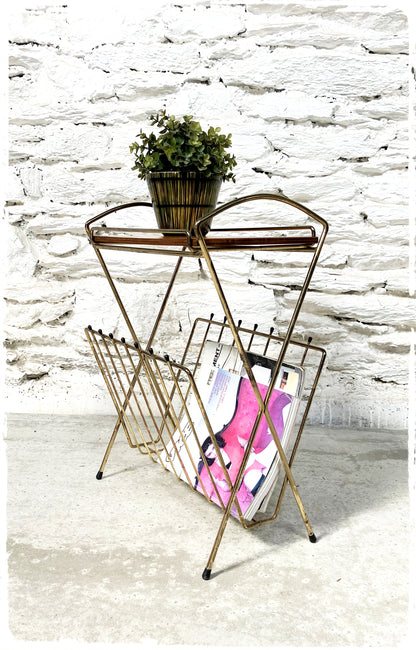 Porte Revues Bout de Canapé Vintage Moderniste