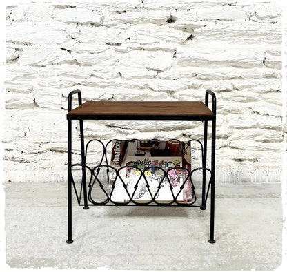 Porte Revues Bout de Canapé Vintage Moderniste
