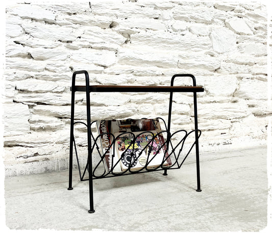 Porte Revues Bout de Canapé Vintage Moderniste