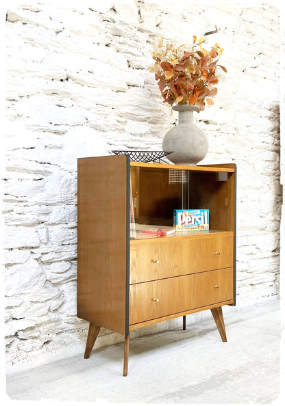 Rangement Meuble Hi-fi Vintage Pieds Compas