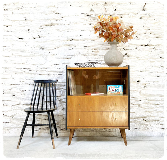 Rangement Meuble Hi-fi Vintage Pieds Compas