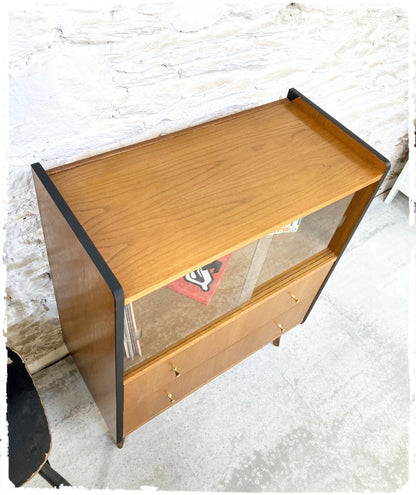 Rangement Meuble Hi-fi Vintage Pieds Compas
