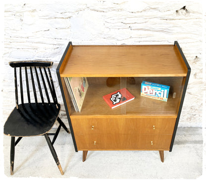 Rangement Meuble Hi-fi Vintage Pieds Compas