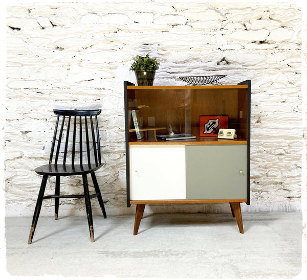 Rangement Meuble Hi-fi Vintage Pieds Compas Revisité