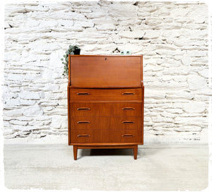 Secrétaire Rangement Vintage Jentique en Teck