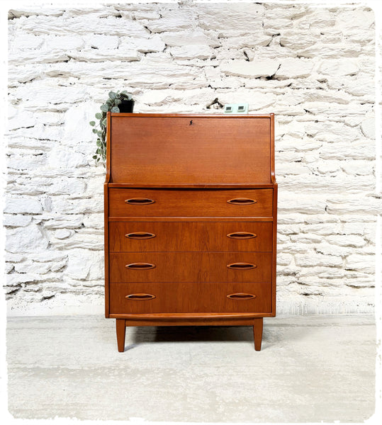 Secrétaire Rangement Vintage Jentique en Teck