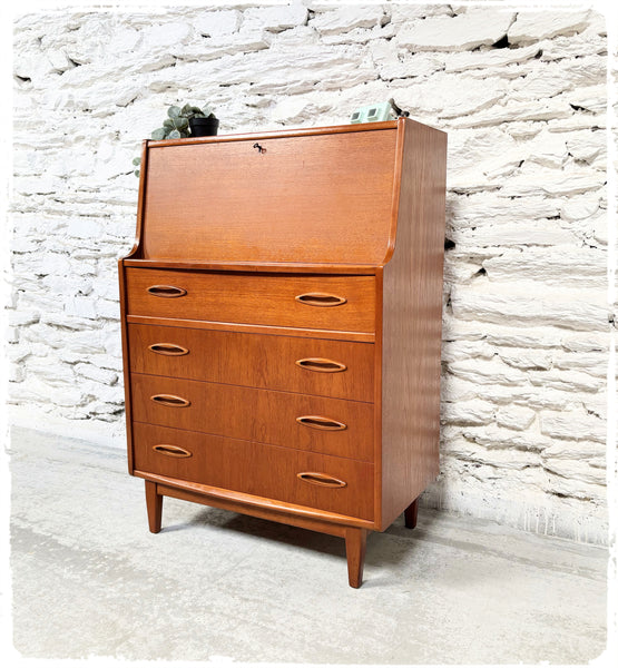 Secrétaire Rangement Vintage Jentique en Teck