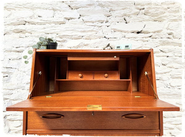 Secrétaire Rangement Vintage Jentique en Teck