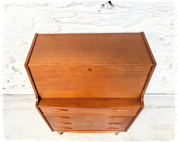 Secrétaire Rangement Vintage Jentique en Teck