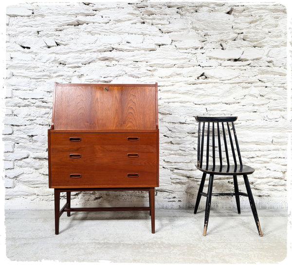 Secrétaire Scandinave Vintage en Teck
