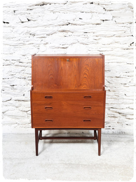 Secrétaire Scandinave Vintage en Teck