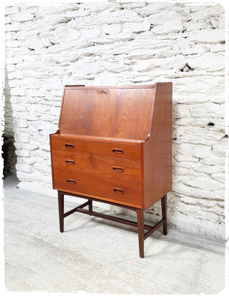 Secrétaire Scandinave Vintage en Teck
