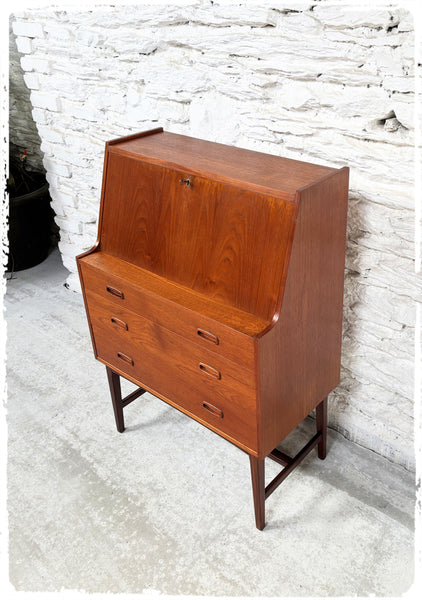 Secrétaire Scandinave Vintage en Teck