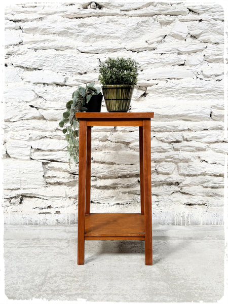 Sellette Porte Plantes Vintage en Bois et Formica