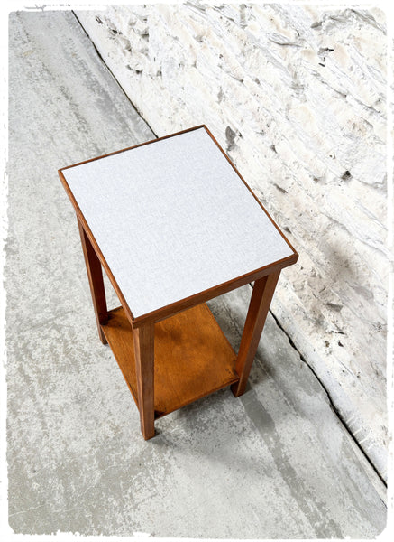 Sellette Porte Plantes Vintage en Bois et Formica