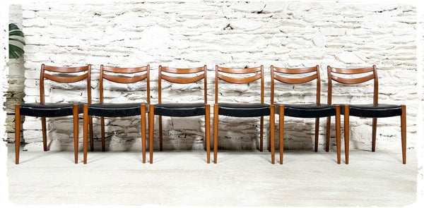 Suite de 6 Chaises Vintage Style Scandinave