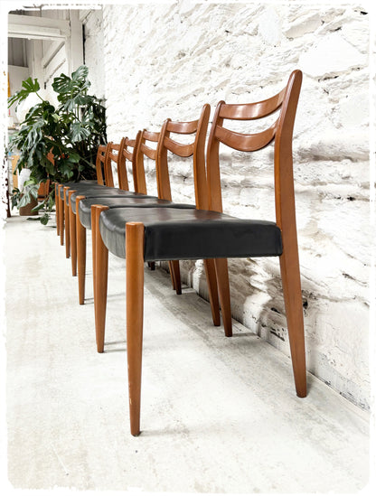 Suite de 6 Chaises Vintage Style Scandinave